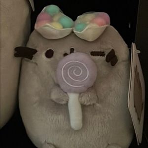 Pusheen lollipop keychain